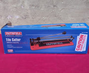 Faithfull Tile Cutter 300mm  Manual Dual Rail Tile Cutter for Wall,(Box damaged)
