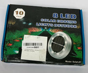 Solar Lights Outdoor Garden, 10 Pack Solar Ground Lights, 8 LED Solar Disk Light