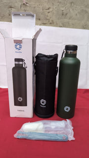 FJbottle Insulated Water Bottle Insulated Bottle ,1 L – Stainless Steel ,Green