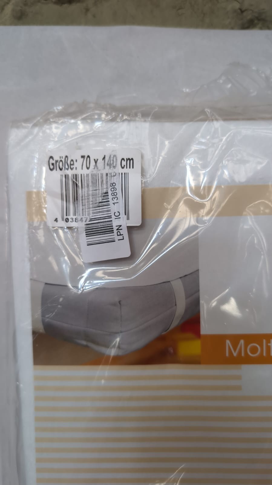 SETEX Molleton Mattress Protector, Cotton, White, 70 x 140 cm(packaging damaged)