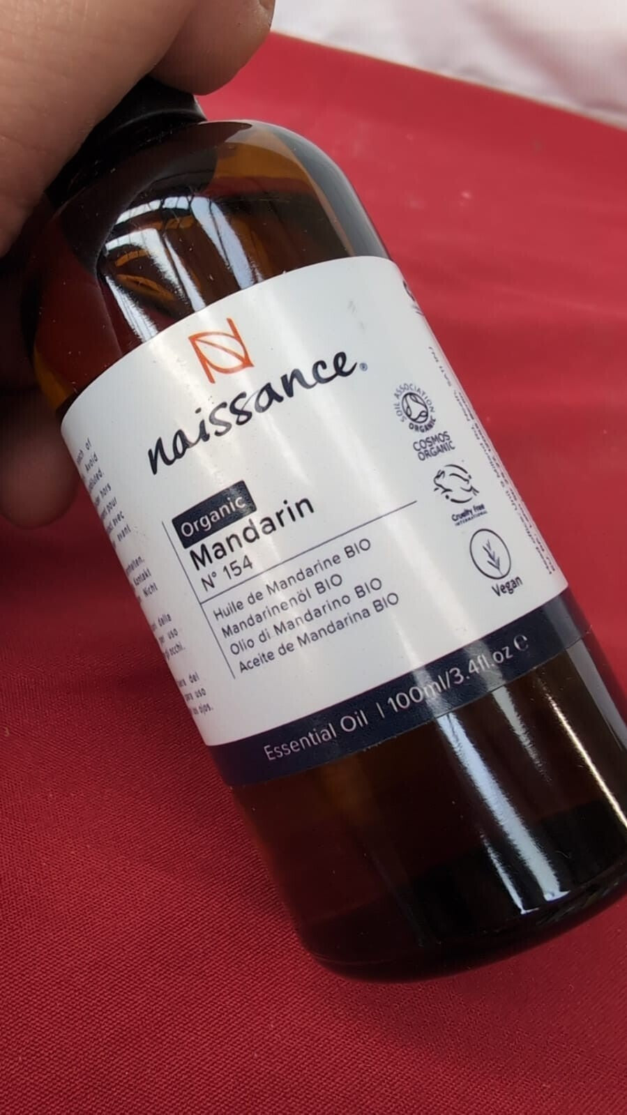 Naissance ColdPressed Mandarin Citrus Nobilis Essential 100ml(opened never used)