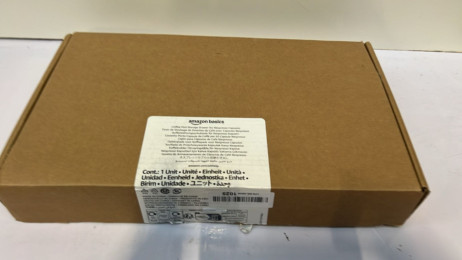 Amazon Basics Nespresso OriginalLine Coffee Pod Storage with 1 Drawer Holder