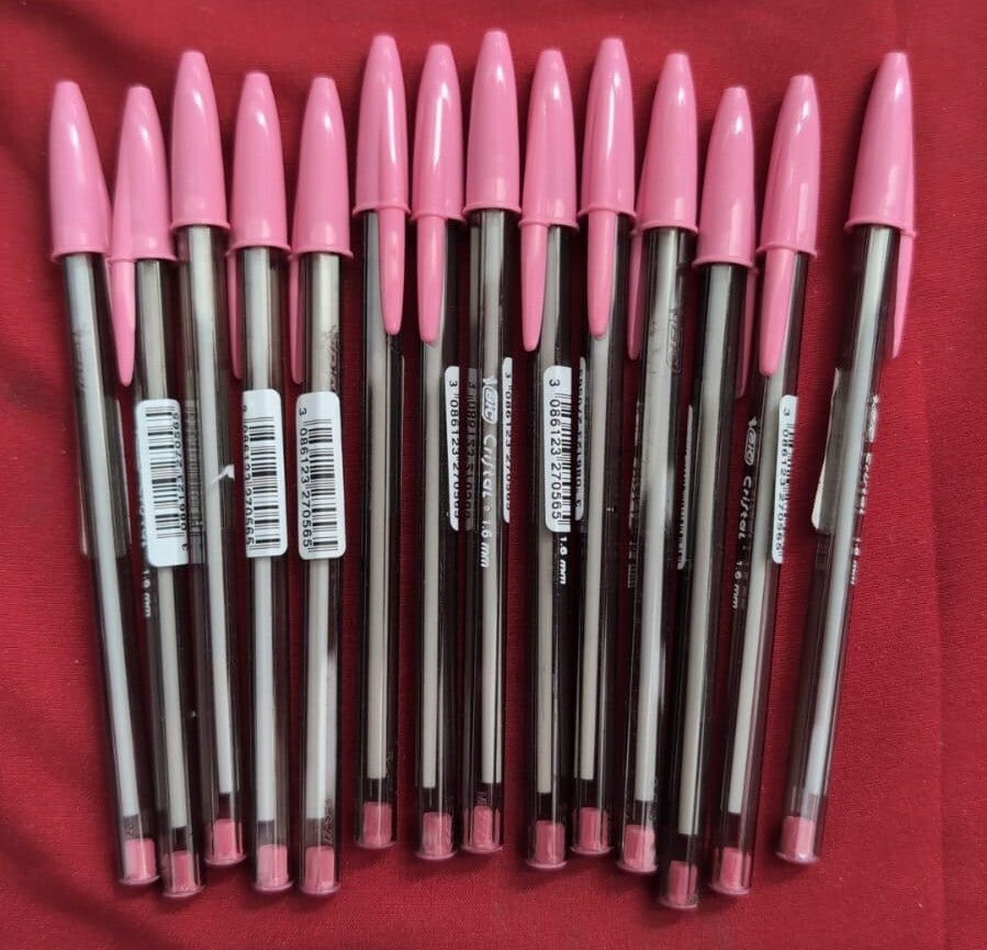 Bic Cristal Fun Ball Pen (15 pack - pink)