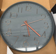 Wall Clock Battery Operated Silent Non-ticking Wall Clock  (BOX DAMAGED)