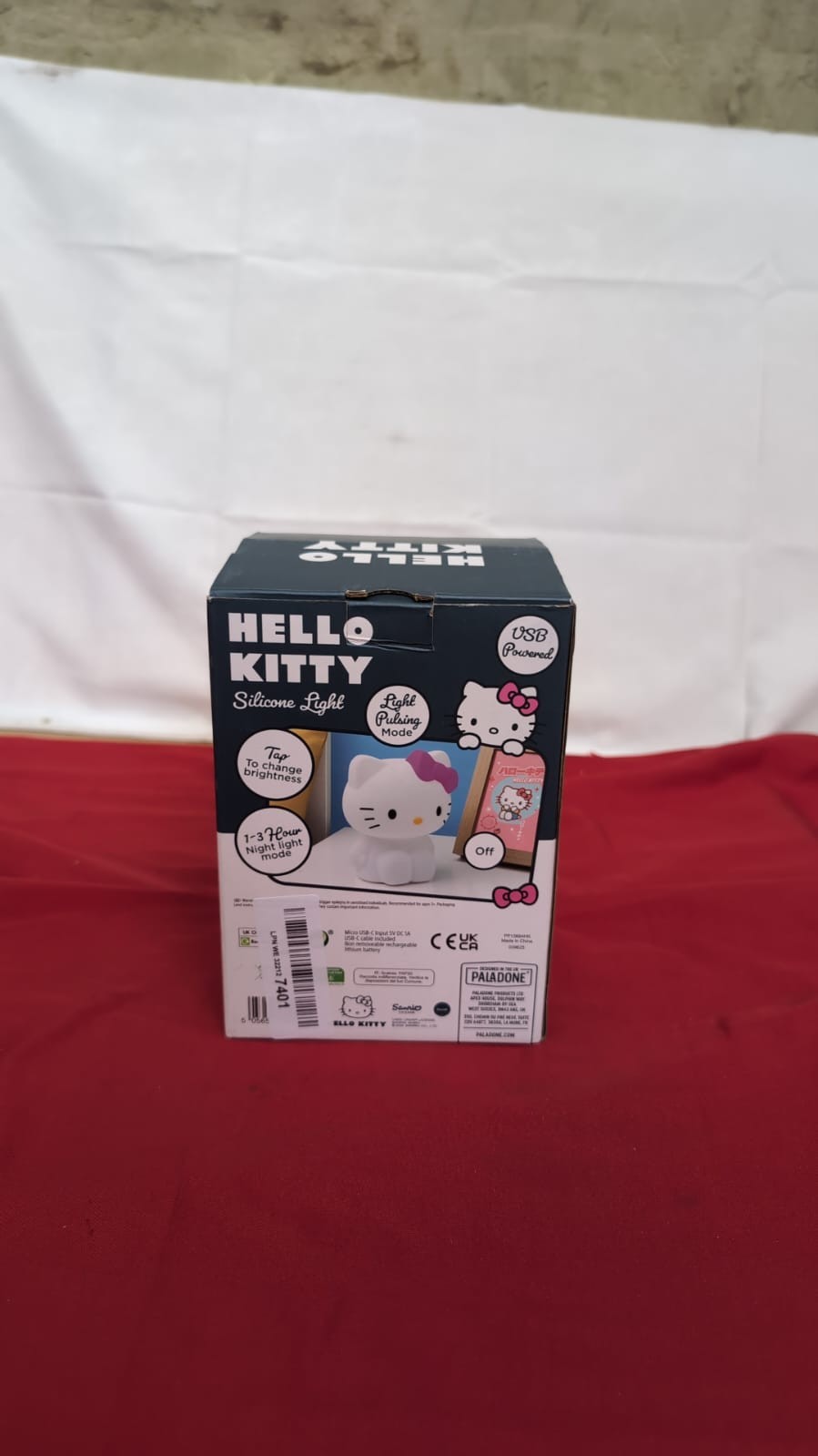 Hello Kitty Squishy Lamp Free Standing Desk Light,Paladone(packaging damaged)