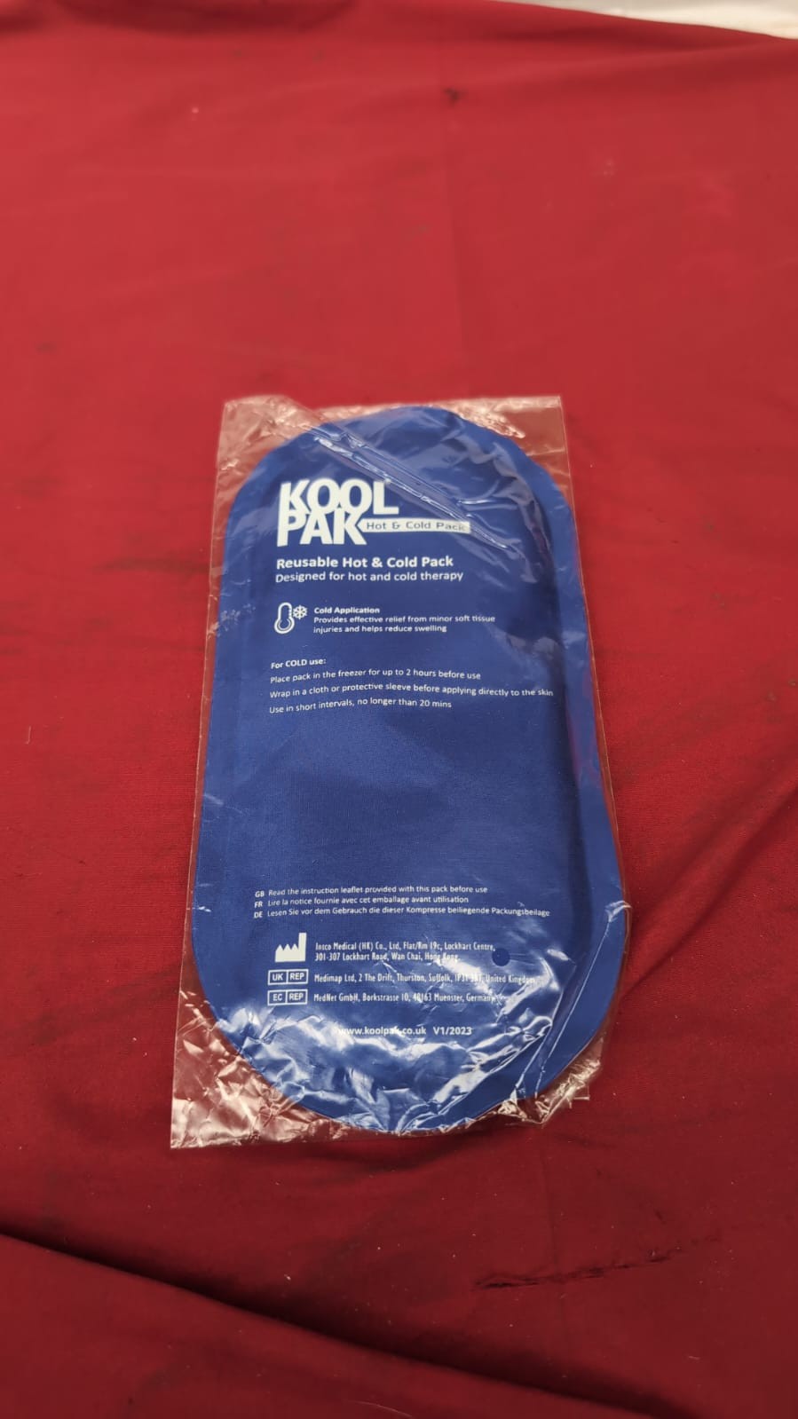 Koolpak Luxury Hot & Cold Reusable Pack Oval - 12.5 x 25.5cm