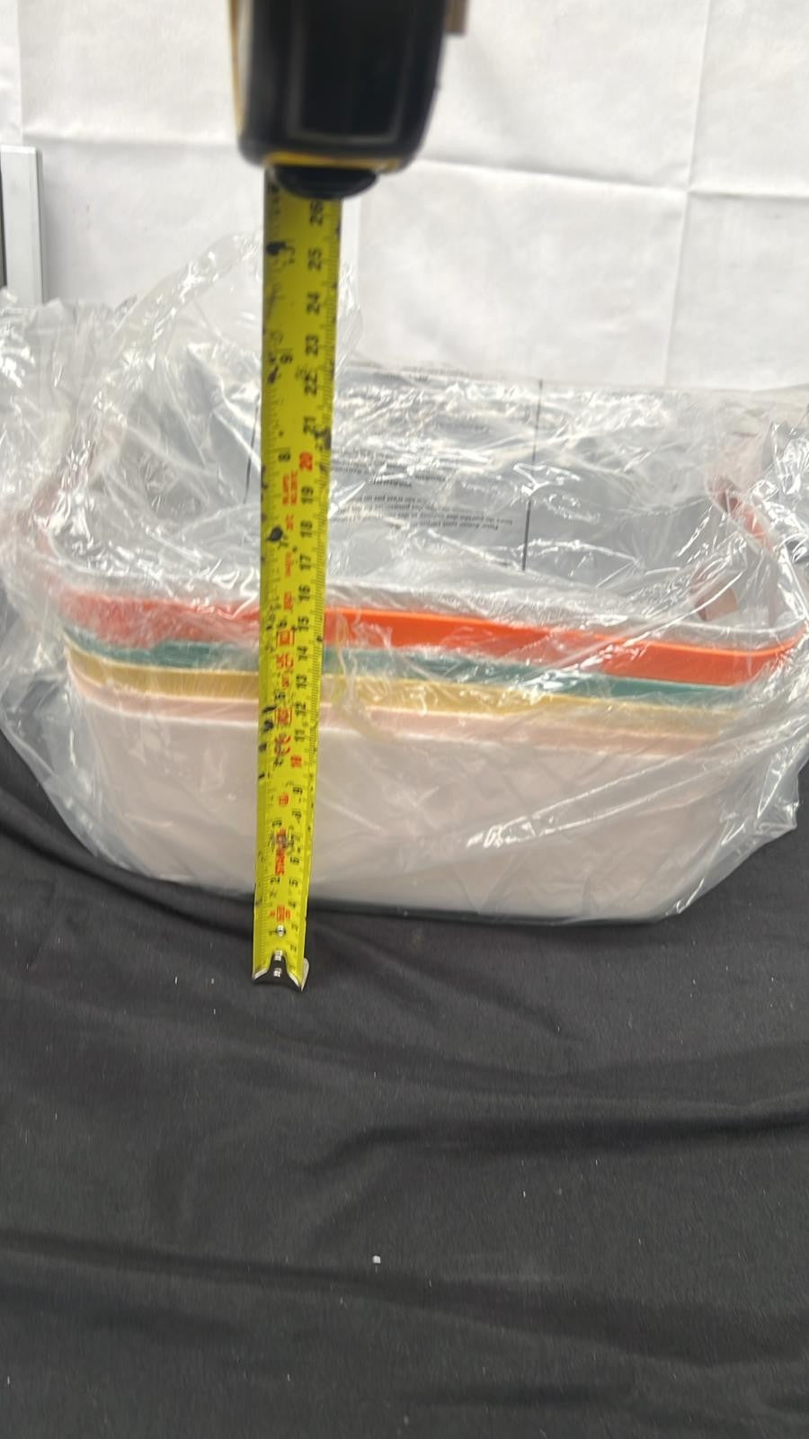6 Pack Plastic Storage Boxes | Colourful Storage Baskets with Handles