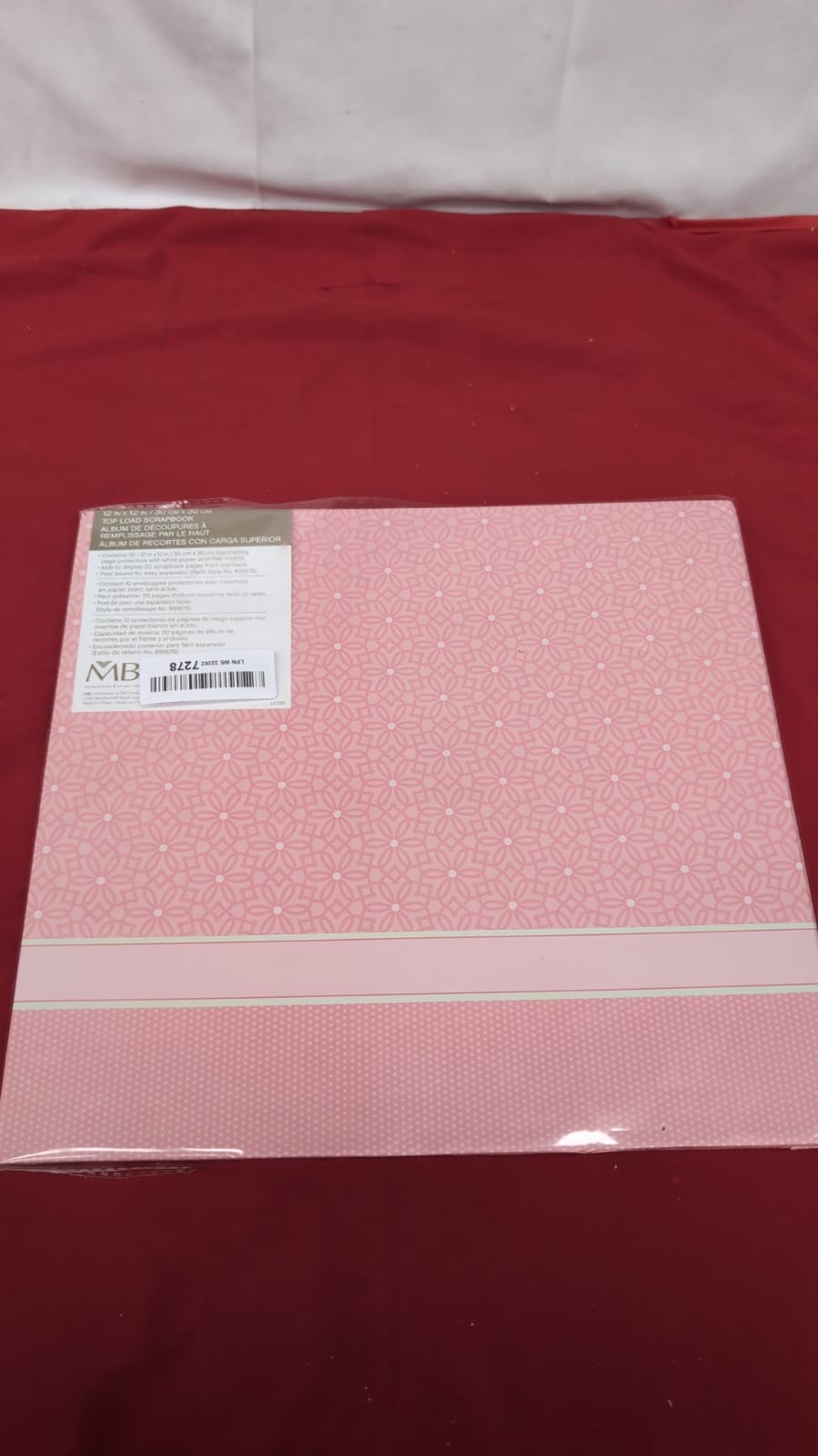 Scrap Books 12x12 Pink (Cover Slightly indented)