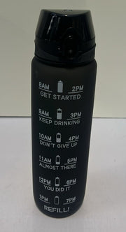 Roe Tenpo Water Bottle 1L, Sports Water Bottle with Time Markings, BPA-Free