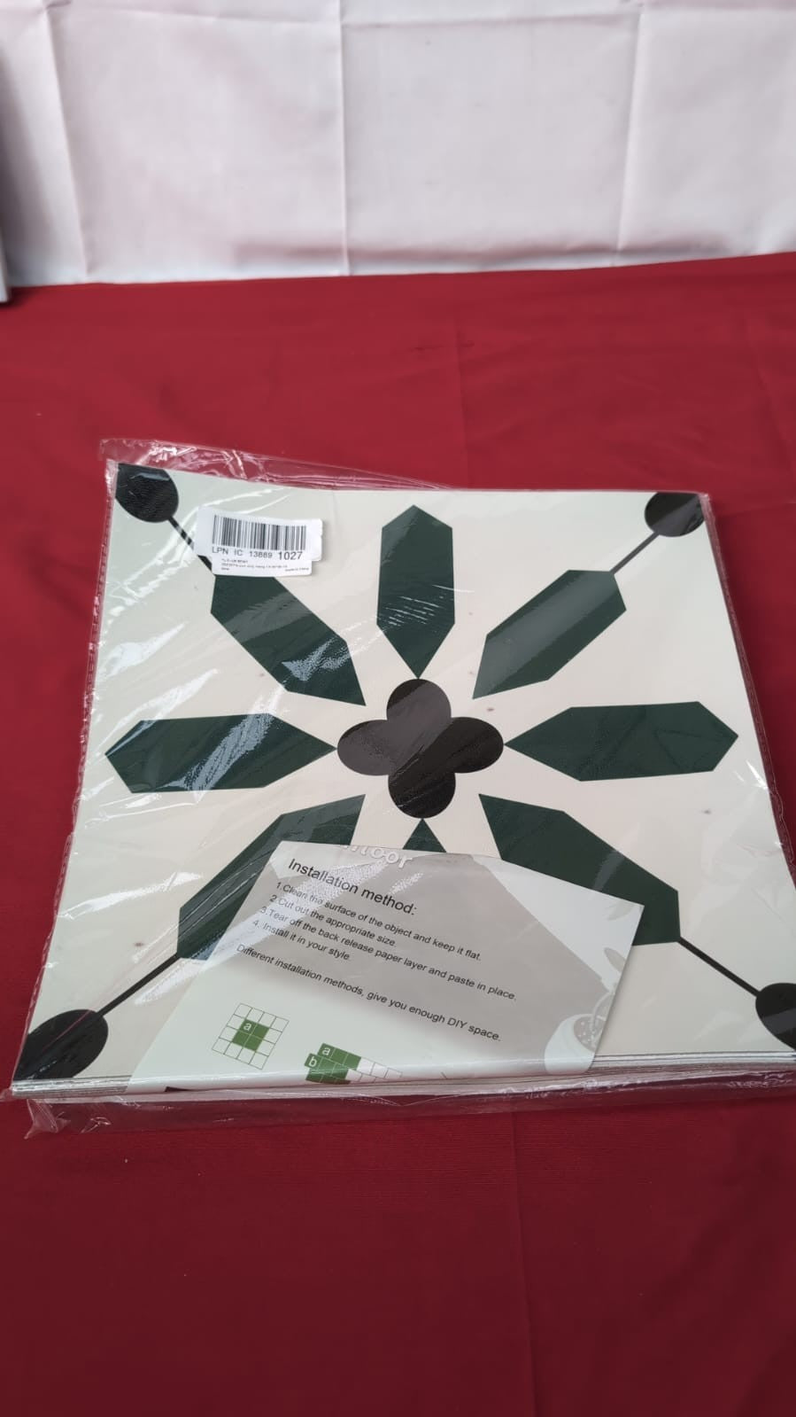 Floor Tiles Self Adhesive, Peel and Stick Floor Tiles, Vinyl Flooring 20PACK