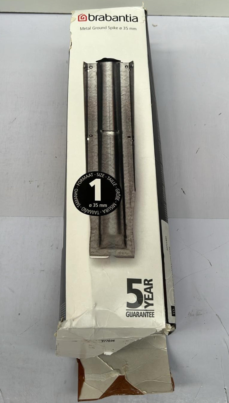 Brabantia Metal Soil Spear Ground Spike for Rotary Washing Line (BOX DAMAGED)
