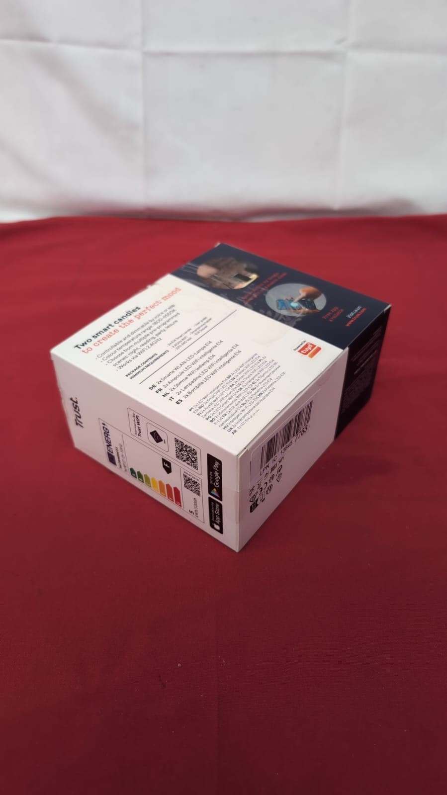 Trust WiFi  E14 Smart Bulb,Dimmable Candle Bulb, 2 Pack(box damaged)