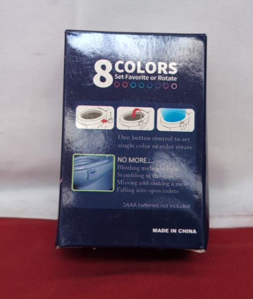 Motion Sensor Toilet Night Light Home Bathroom Body 8-Color Change