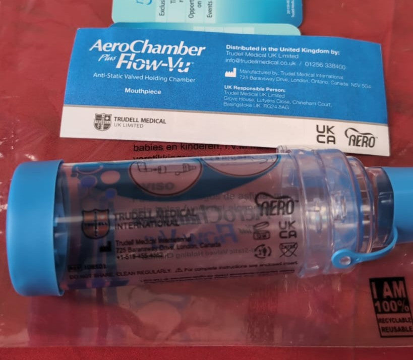 AeroChamber Plus Flow-Vu Anti-Static with Adult Large mask 1 Device