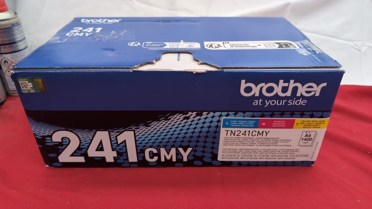 Brother TN-241C/TN-241M/TN-241Y Toner Cartridges (BOX DAMAGED)