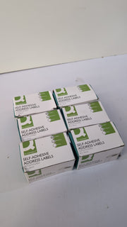 Q-Connect Address Label Self Adhesive 89mm x 36mm White - 6 PACK (BOX DAMAGED)