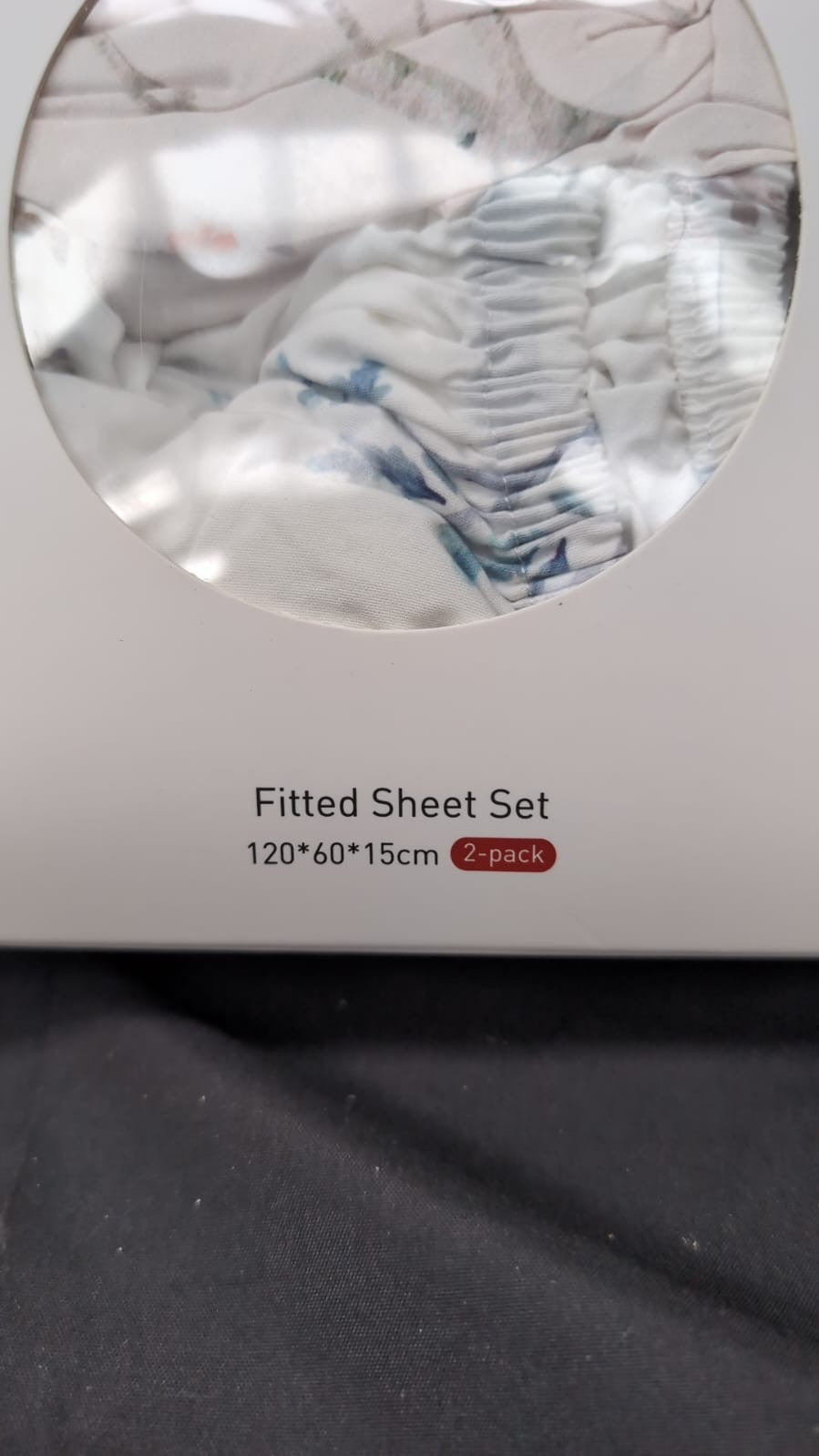 2 Pack Cot Sheets 100% Microfiber- Breathable (PACKAGING DAMAGED)