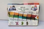 Hello 100% Cotton 12 Ball Yarn Pack - Vibrant (BOX DAMAGED)