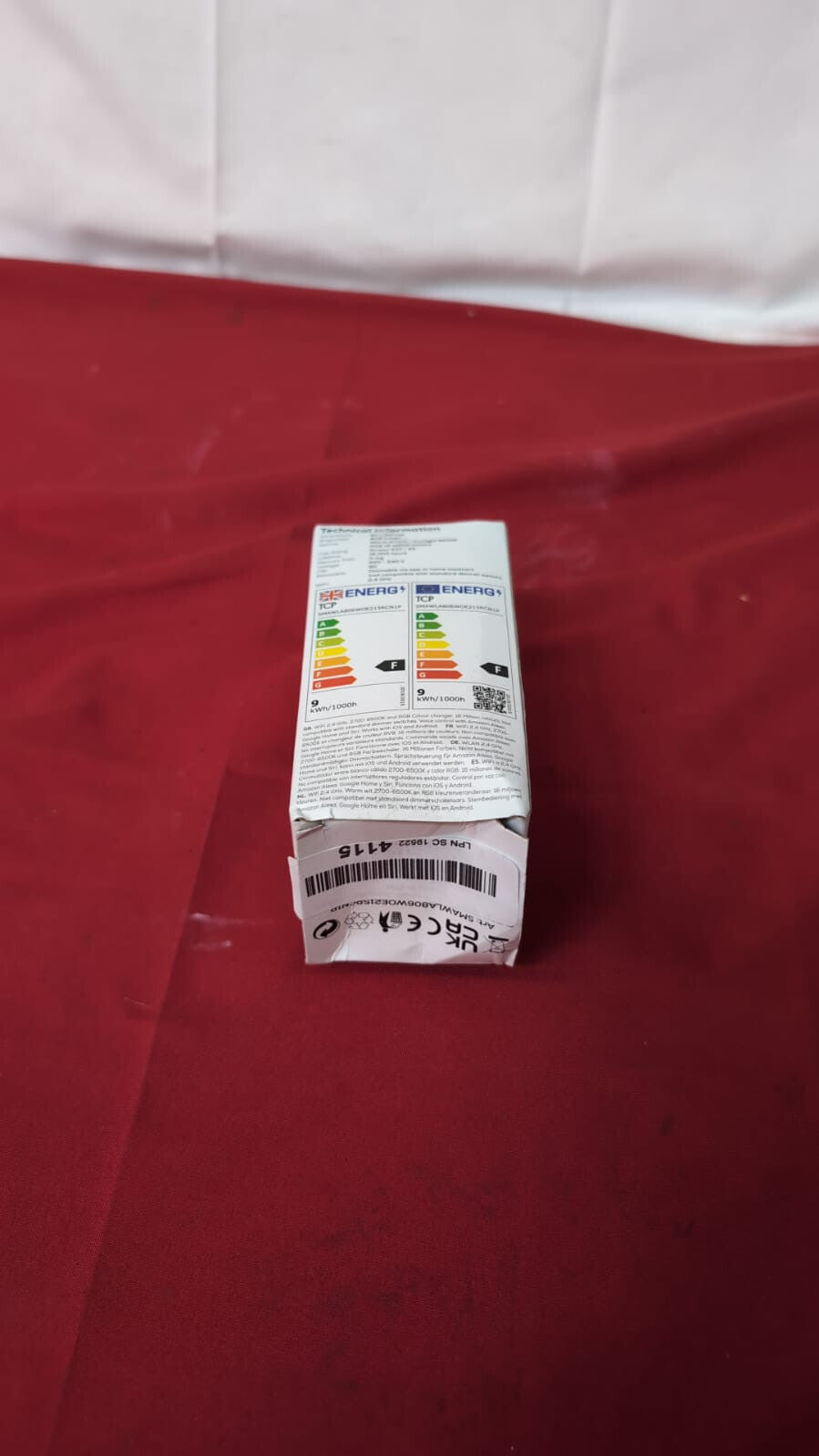 TCP Smart Wi-Fi LED Lightbulb Classic E27 Colour Tuneable Blue & Colour Changing