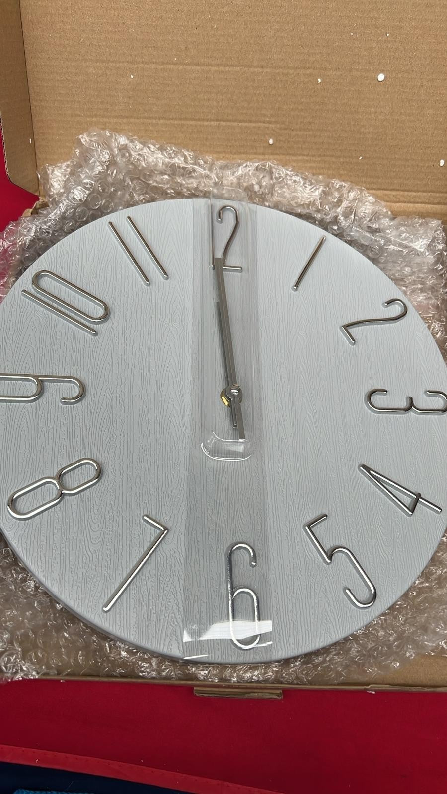 12 inch Silent Wall Clock, Wall Clocks Battery Operated Decorative Clock,