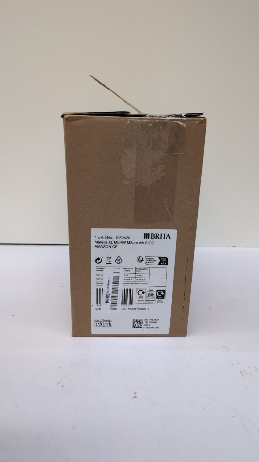 BRITA Marella XL Water Filter Jug White  (Cartridge included)