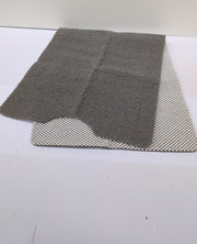 Non-Slip Shower Mat Bathtub Mat with Drain Soft on Feet PVC Loofah Shower ,Grey