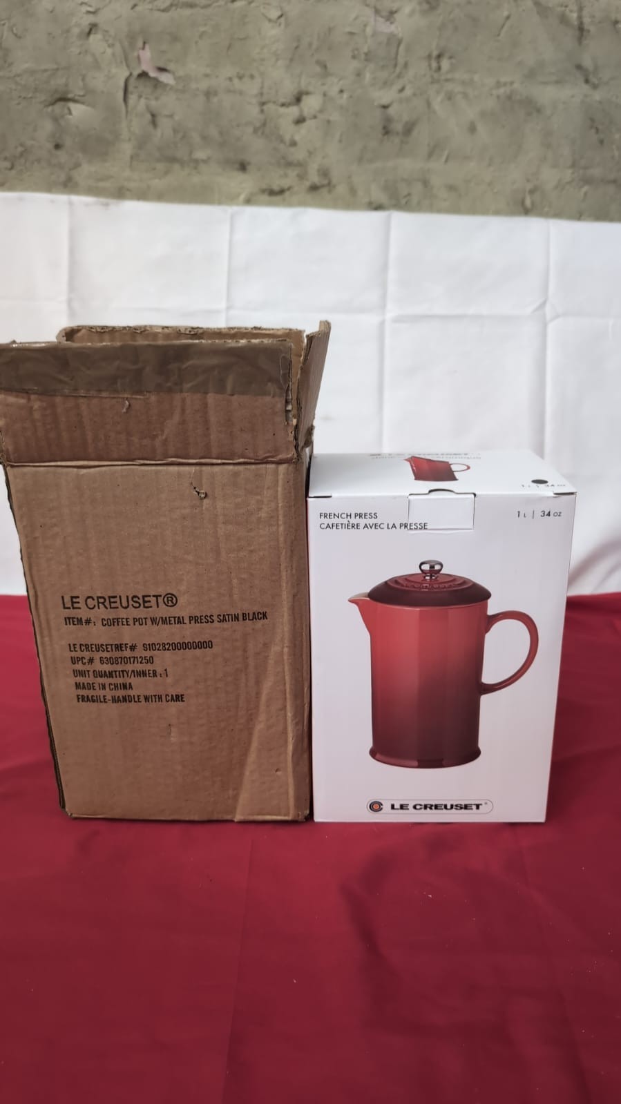 Le Creuset Stoneware Cafetière French Press with Stainless Steel Plunger