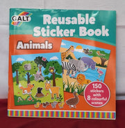 Galt Toys Reusable Sticker Book  Animals (front and back cover slightly scuffed)