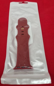 CeMiKa Compatible with Apple Watch Strap, Soft Silicone Sport Band Wine Red