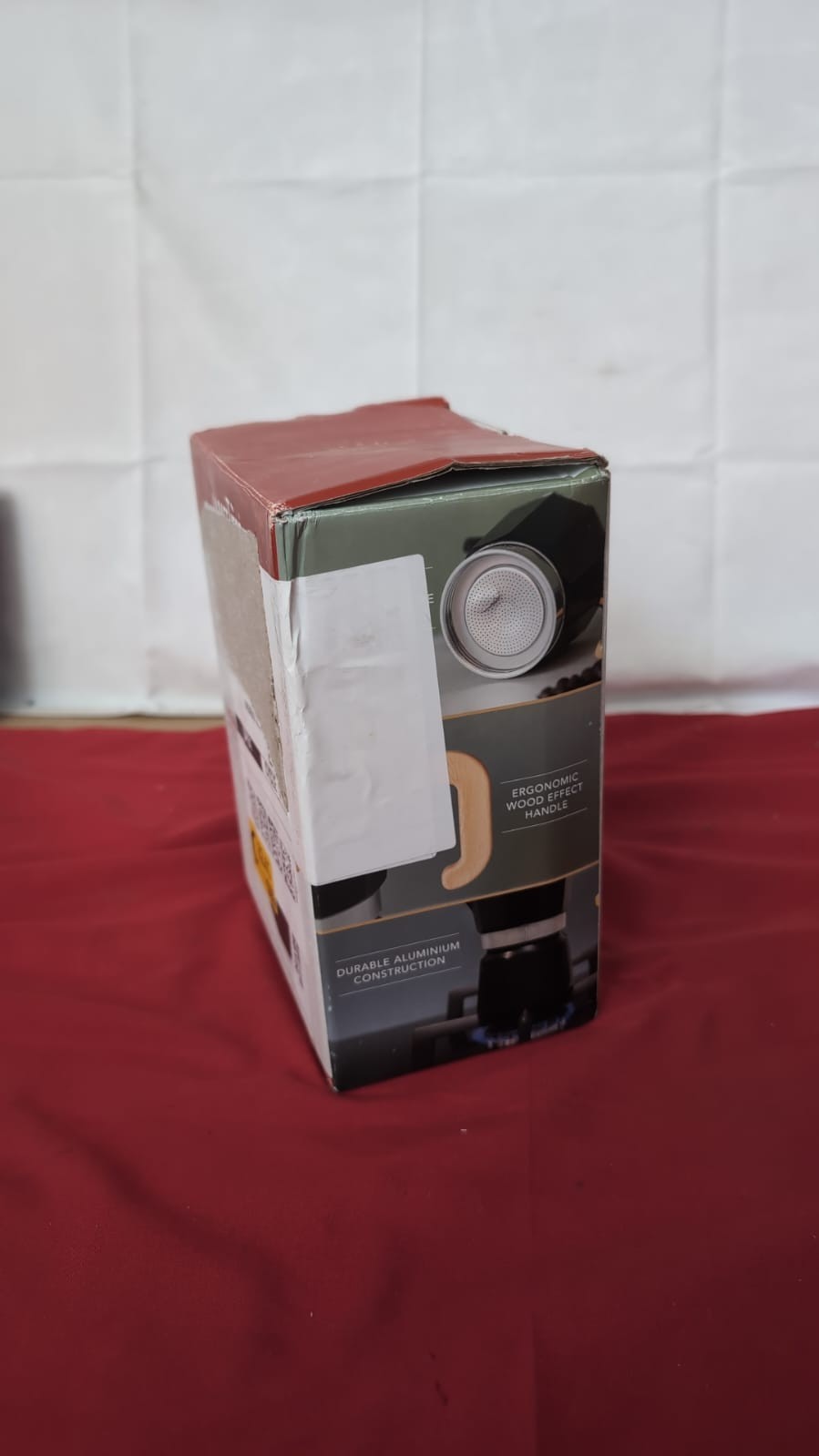 La Cafetière Venice Aluminium Espresso Maker, Six Cup, Black(BOX DAMAGED)