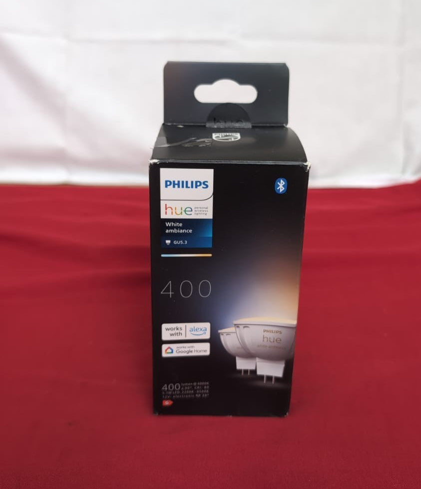Philips Hue LED Smart Light spot Warm to Cool White 2 Pack  GU5.3(BOXDAMAGED)