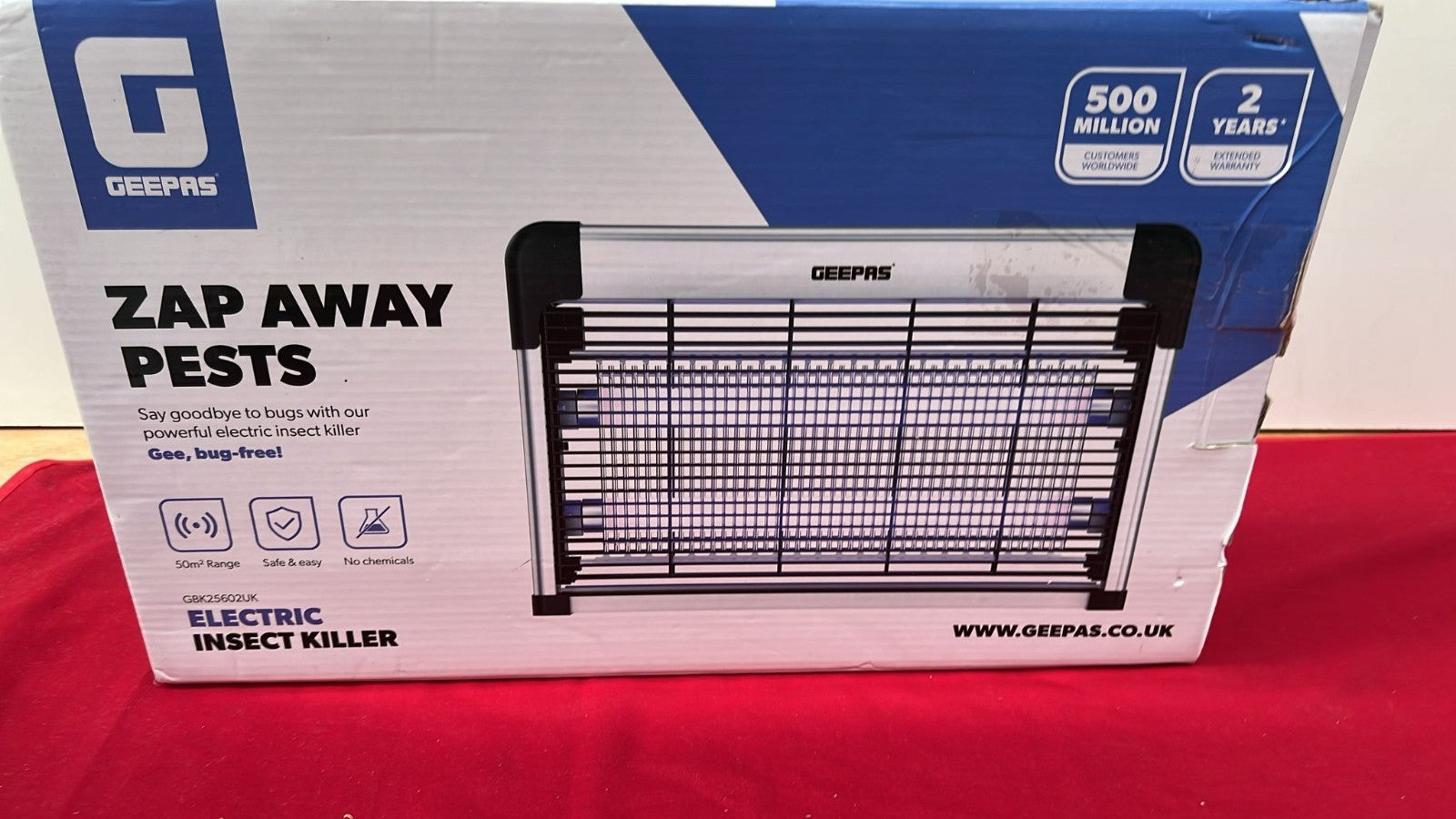 Geepas Electric Fly Killer & Bug Zapper | Powerful UV Light Indoor Insect Trap