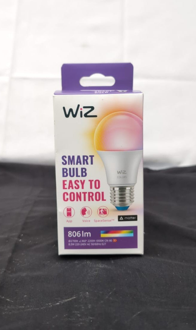 WiZ Smart Colour Bulb, E27, 8.5W, Motion Sensor with App(BOX DAMAGED)