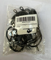 Pack of 24 Strong Metal Curtain Hooks Rings with Fixed eyelets for Curtain pole