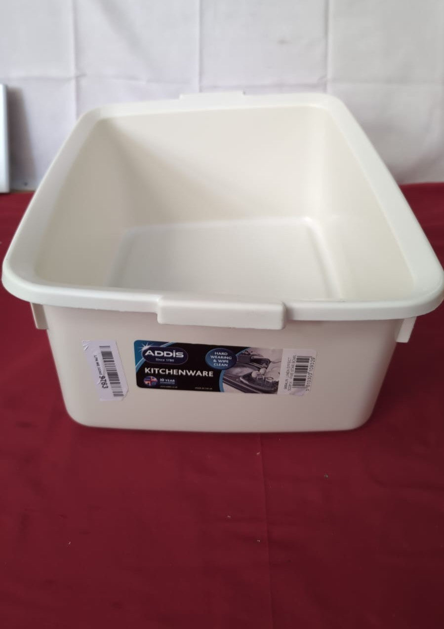 Addis Plastic Butler Large Rectangular Bowl, ( slightly warped and small dent )