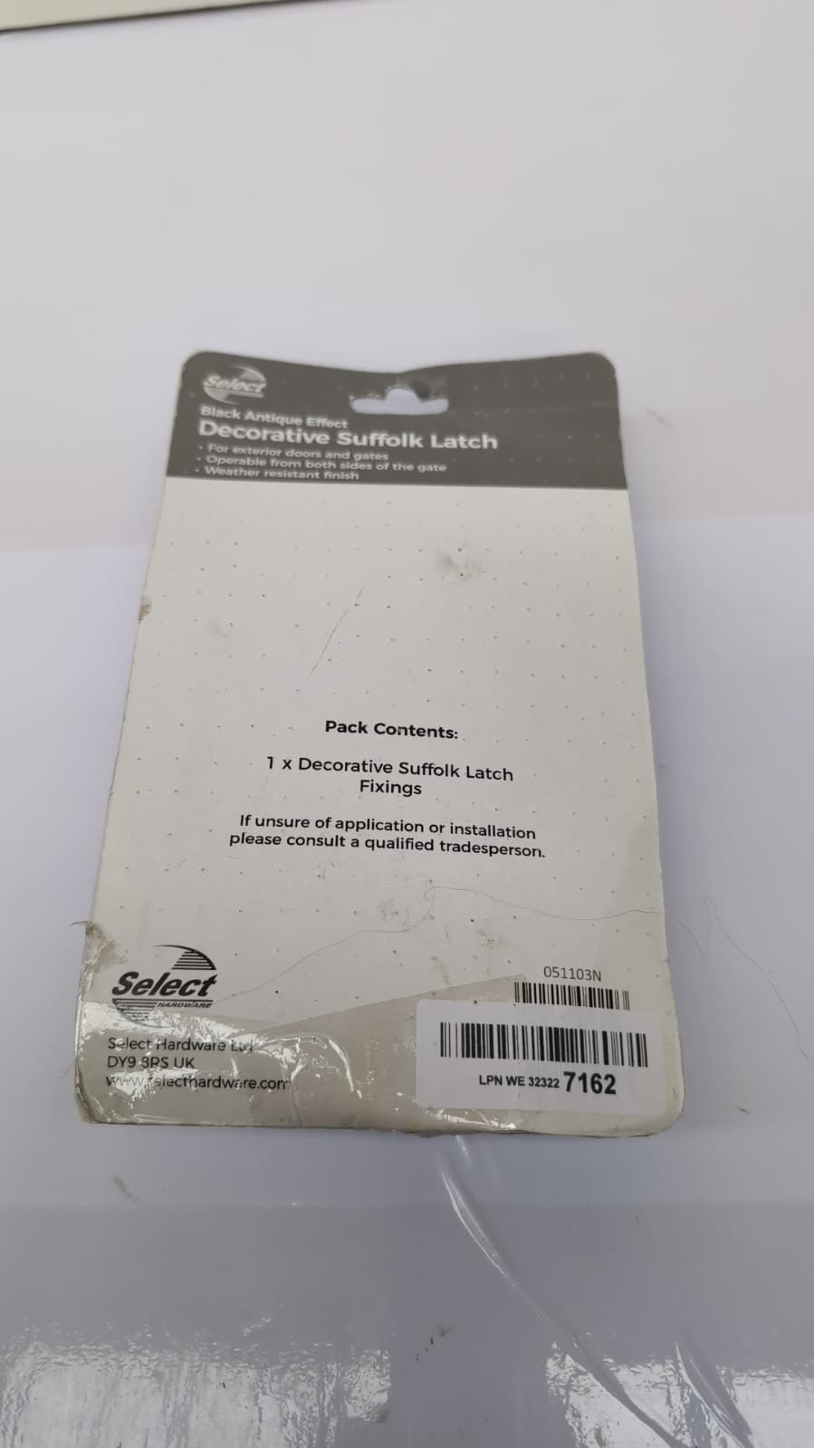 Suffolk Latch Thumb Lever w/ Locking Pin Double Sided Gate Access,(pack damaged)