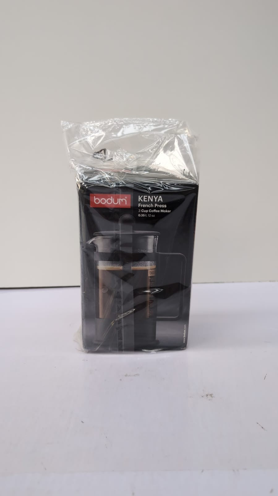 Bodum French Press Kenya - 350ml / 3 Cups Manual Coffee Maker - Heat-Resistant