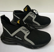 Black Hammer Mens Steel Toe Cap Trainers for Work Safety UK6