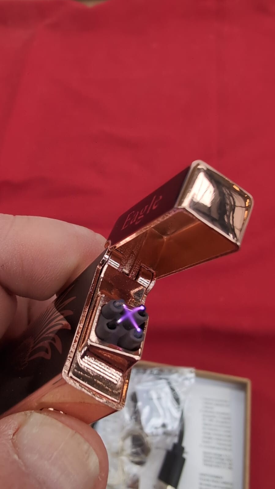 Custom Personalized Cool Lighter Electric Gift Windproof USB Rechargeable