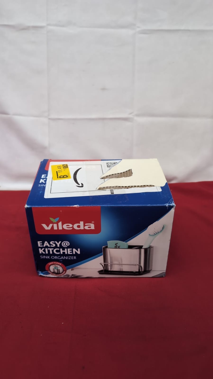 Vileda Sink Organizer, Stainless Steel, Darkgray(box damaged)