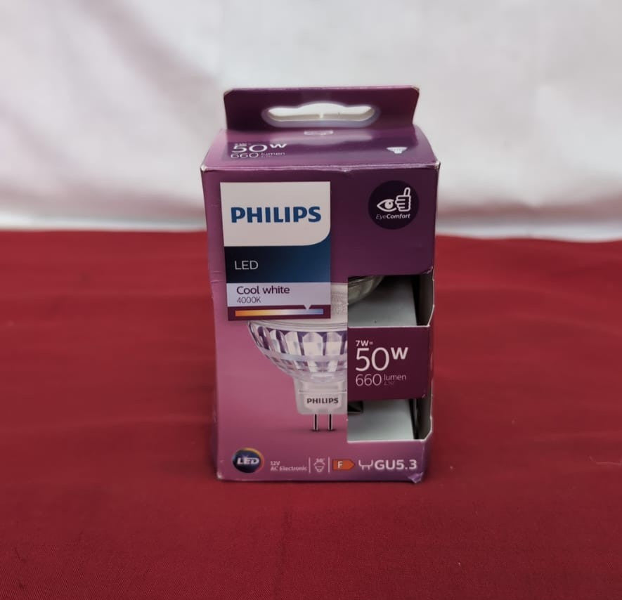 Philips LED Reflector Light Spot [GU5.3] 7W - 50W Equivalent, Cool White