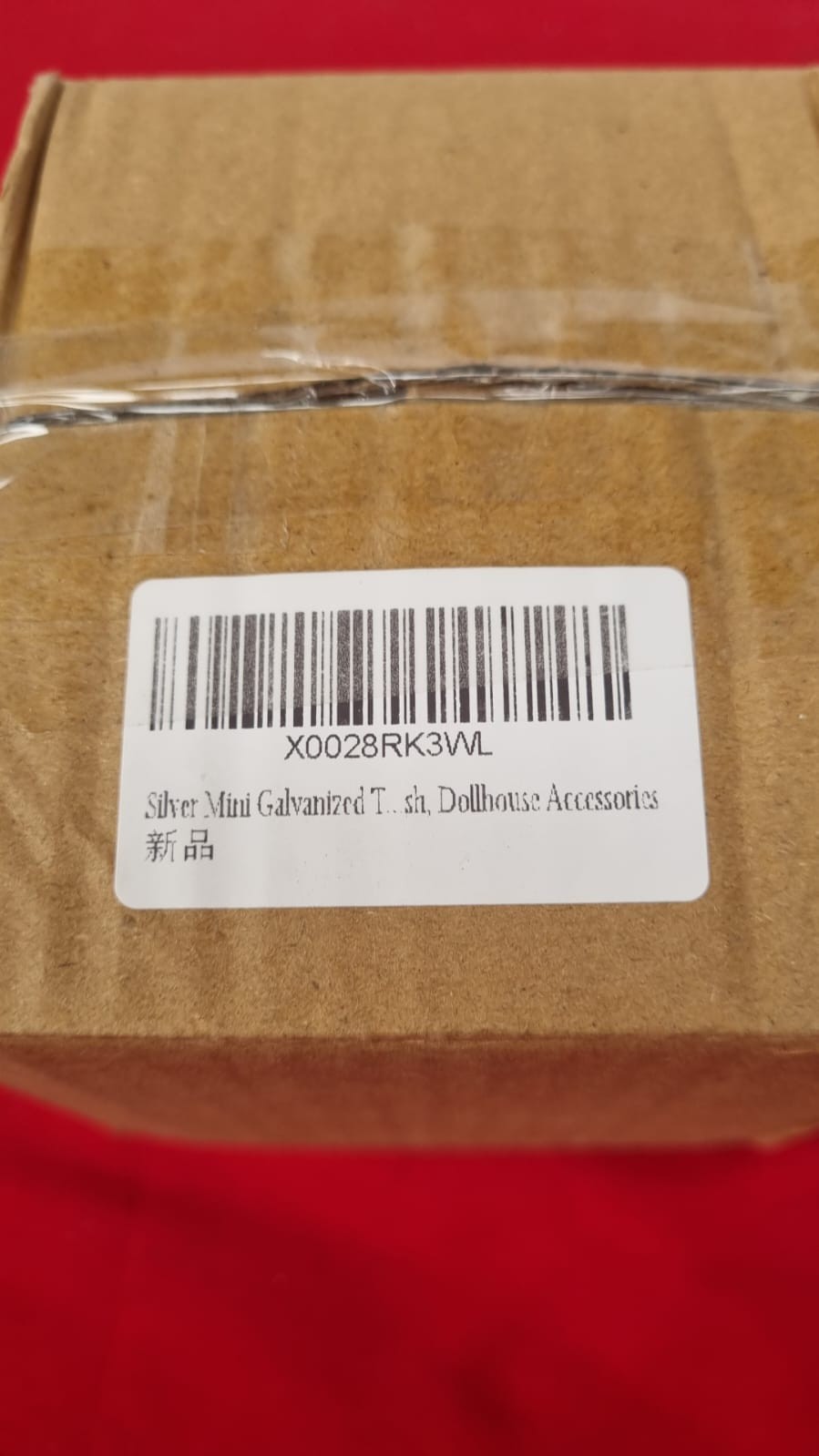 Silver Mini Galvanized Trash Can with Lid Mini Wastebasket Trash Can Small Metal