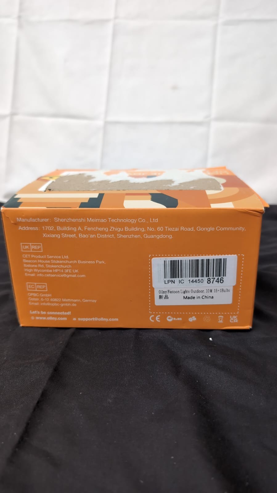 Ollny Festoon Lights Outdoor Garden 10m, String Lights  15+1 (BOX  DAMAGED)