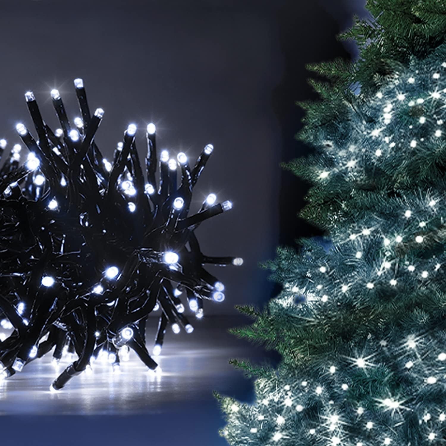 ANSIO® Christmas Lights 720 LED Cluster for Indoor & Outdoor