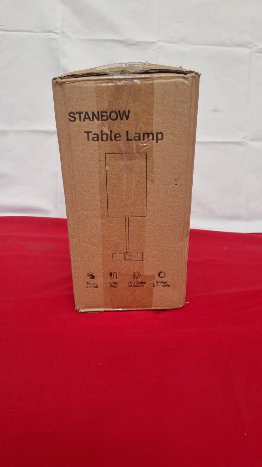 STANBOW Bedside Lamps Touch Control, 3-Way Dimmable Table Lamp (box damaged)