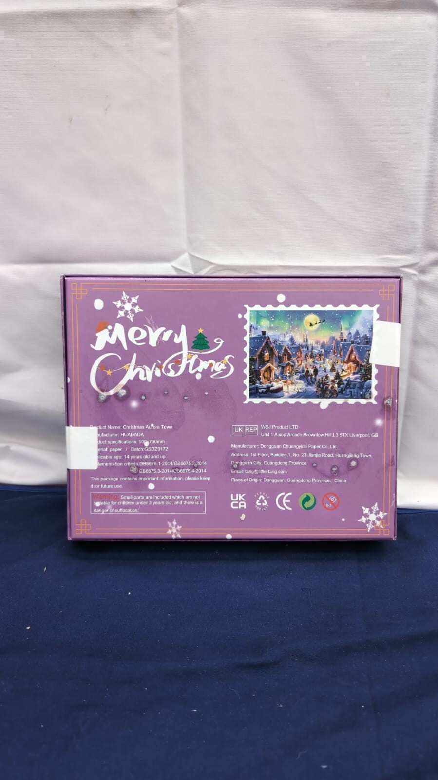 Jigsaw Advent Calendar Puzzles, Snowy Christmas 1000pcs (packaging damaged)