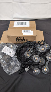 Outdoor String Lights Mains Powered, 27FT G40 Garden Festoon Lights