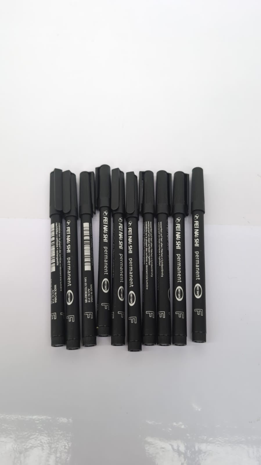 10 Pcs Fine Point Black Permanent Marker Pens, Marker Pen Quick Drying