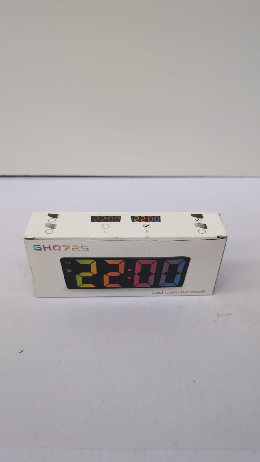 Digital Alarm Clock, Alarm Clocks Bedside with Colorful LED Display