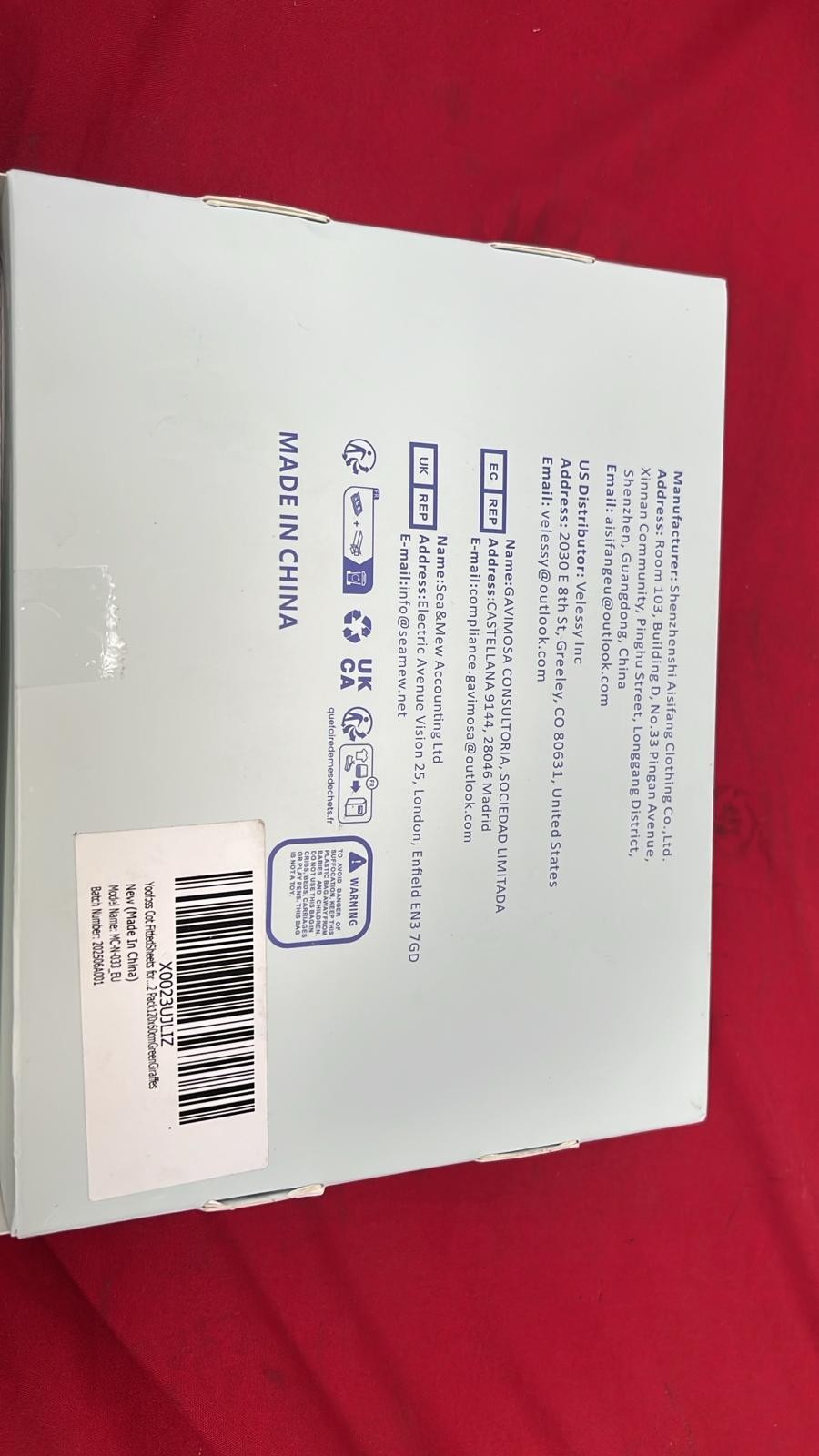 Yoofoss Cot Bed Sheets Fitted Super Soft and Breathable Cot (BOX DAMAGED)